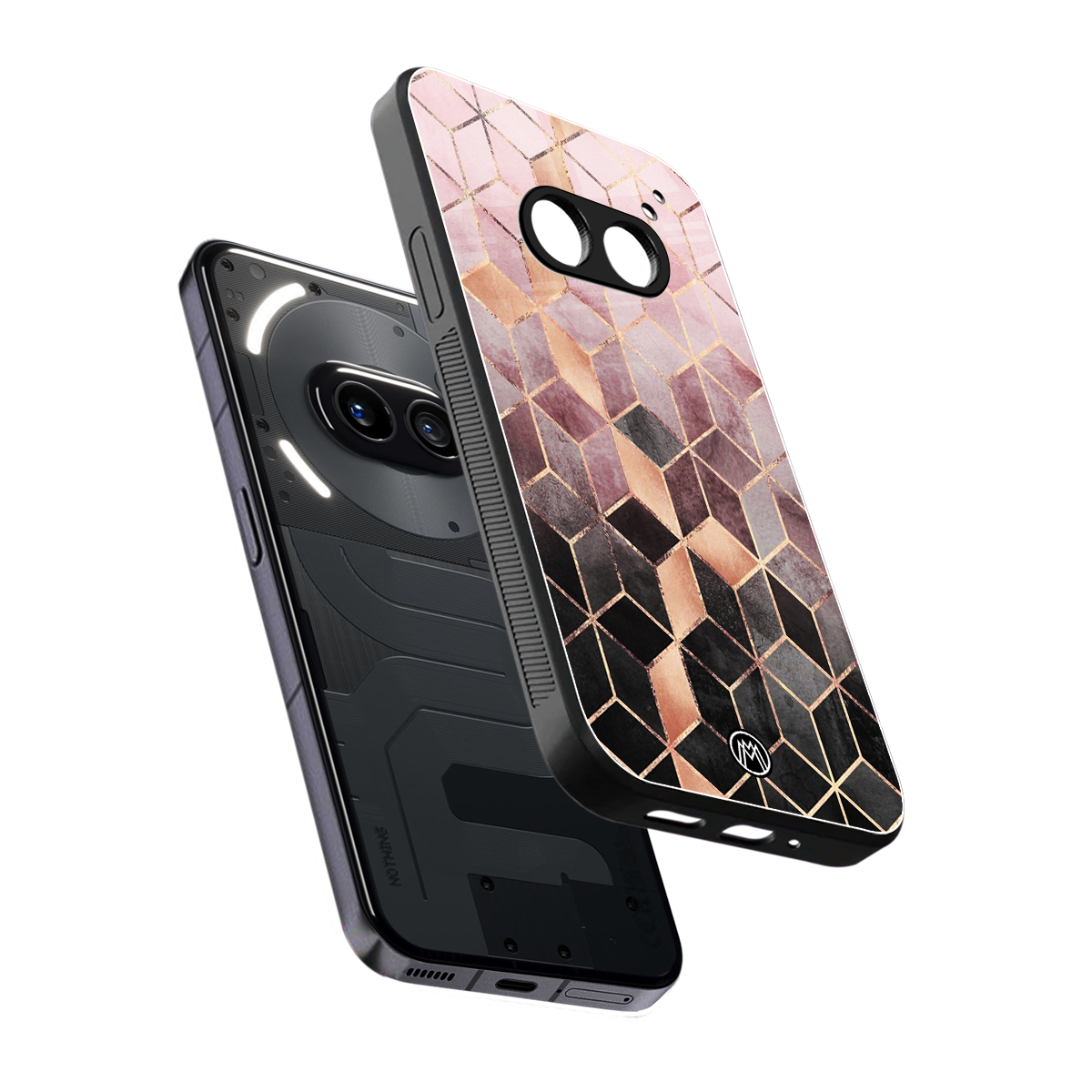 mermaid skin pink edition back phone cover | glass case for nothing phone 2a