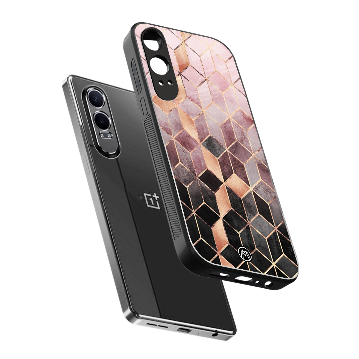 mermaid skin pink edition back phone cover | glass case for oneplus nord ce 4 lite