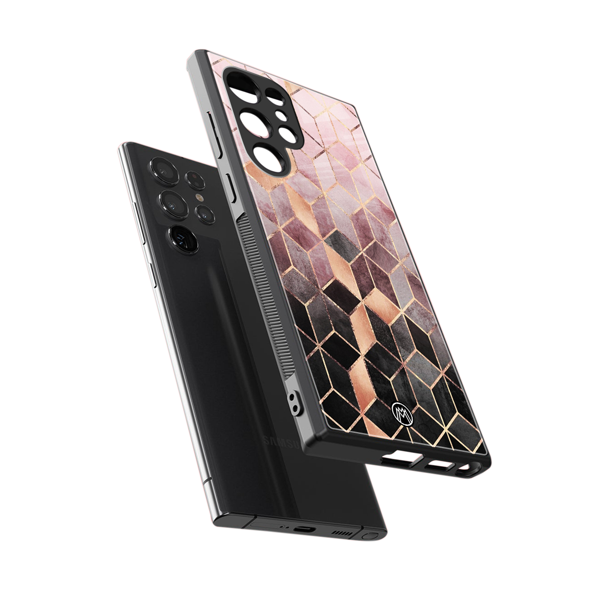 mermaid skin pink edition back phone cover | glass case for samsung galaxy s24 ultra