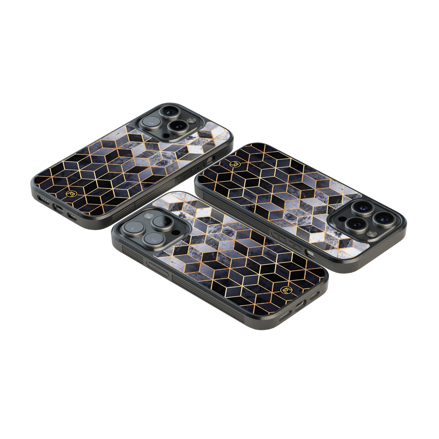 Luxury Glass Back Mobile Cover for iPhone, Samsung Galaxy, OnePlus, Pixel, Redmi & More