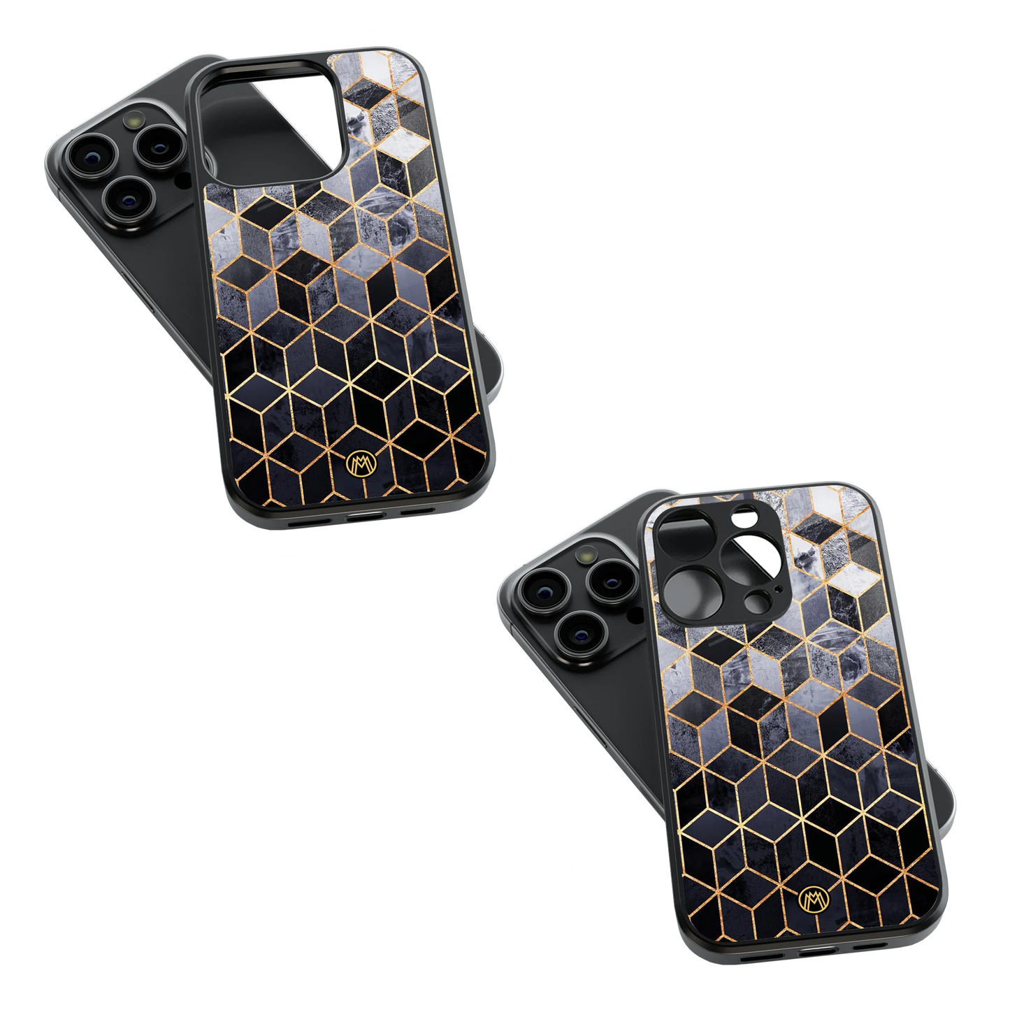 Trendy Glass Back Mobile Case for iPhone, Samsung, Redmi, OnePlus, Google Pixel, Motorola