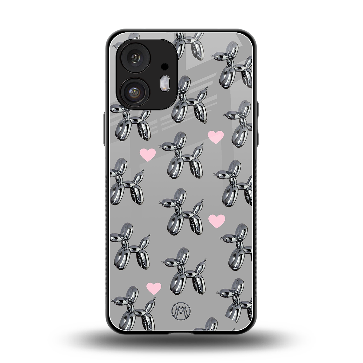 metallic unicorns back phone cover | glass case for nothing phone 2