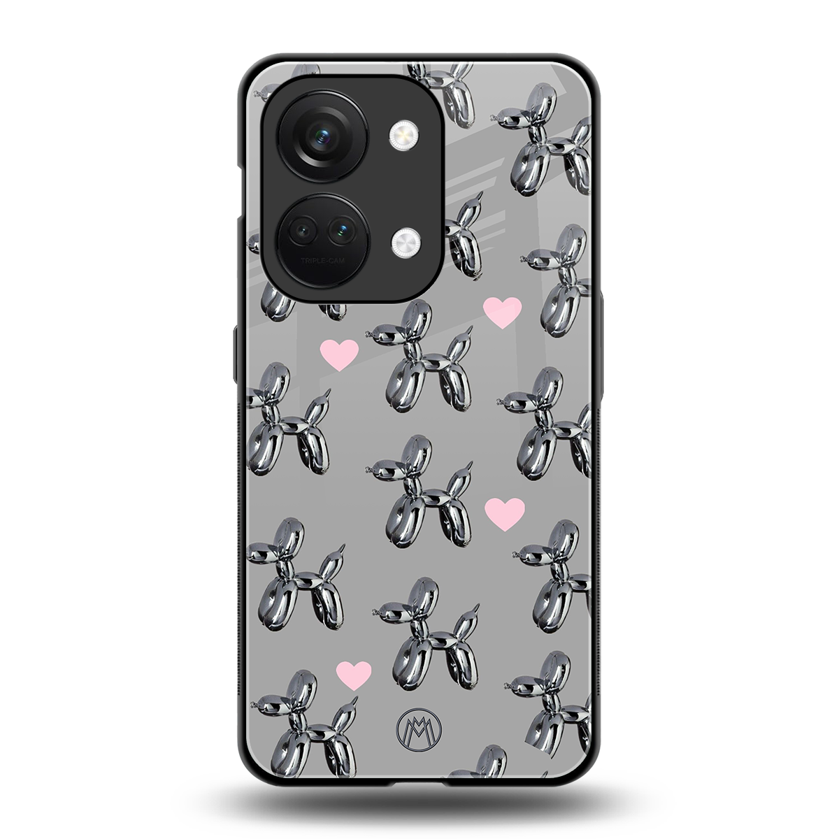 metallic unicorns back phone cover | glass case for oneplus nord 3