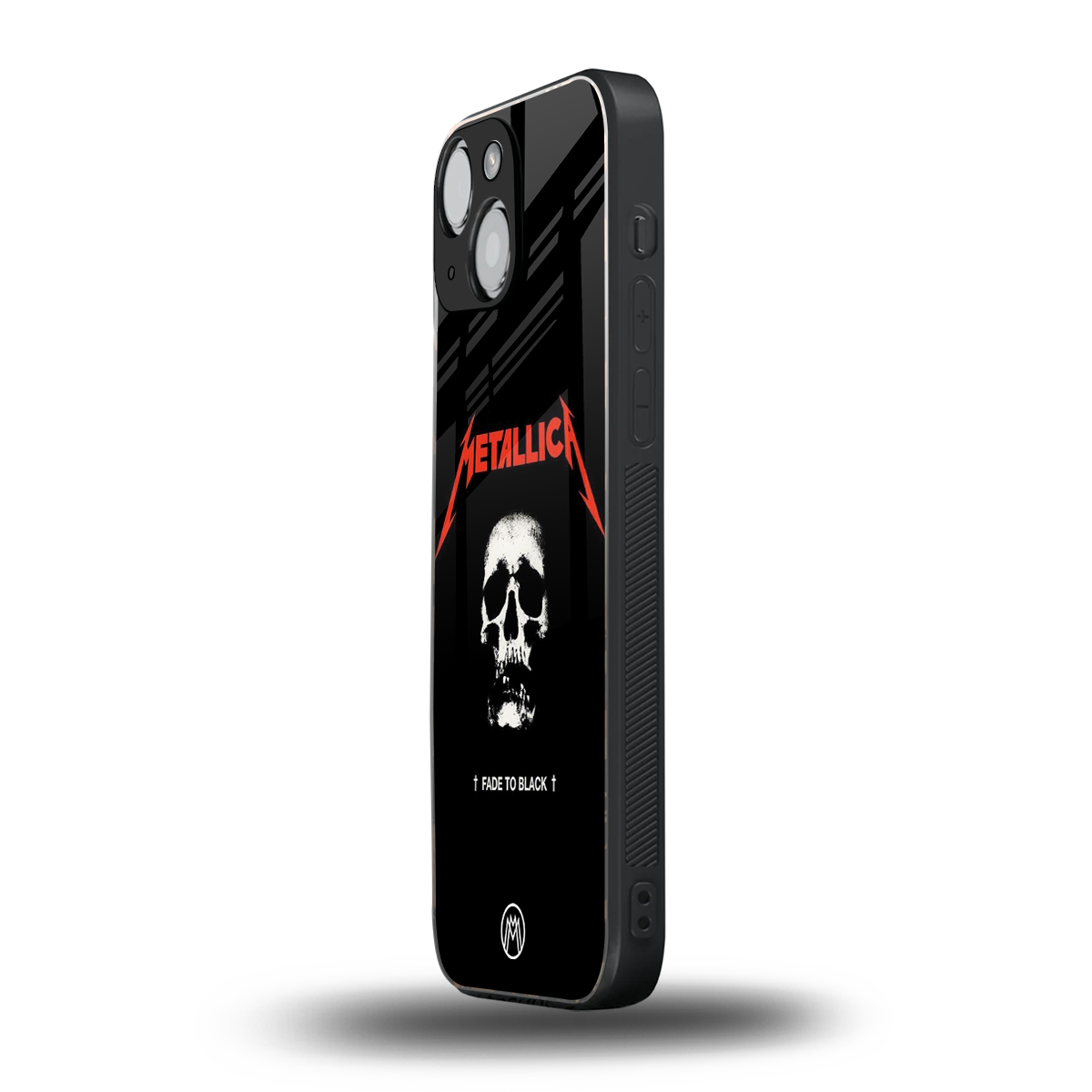 metallica black back phone cover | glass case for iphone 13 mini