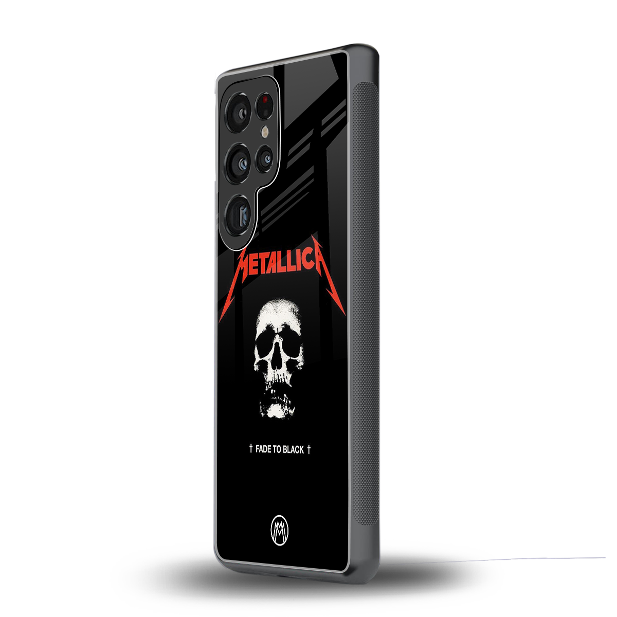 metallica black back phone cover | glass case for samsung galaxy s25 ultra