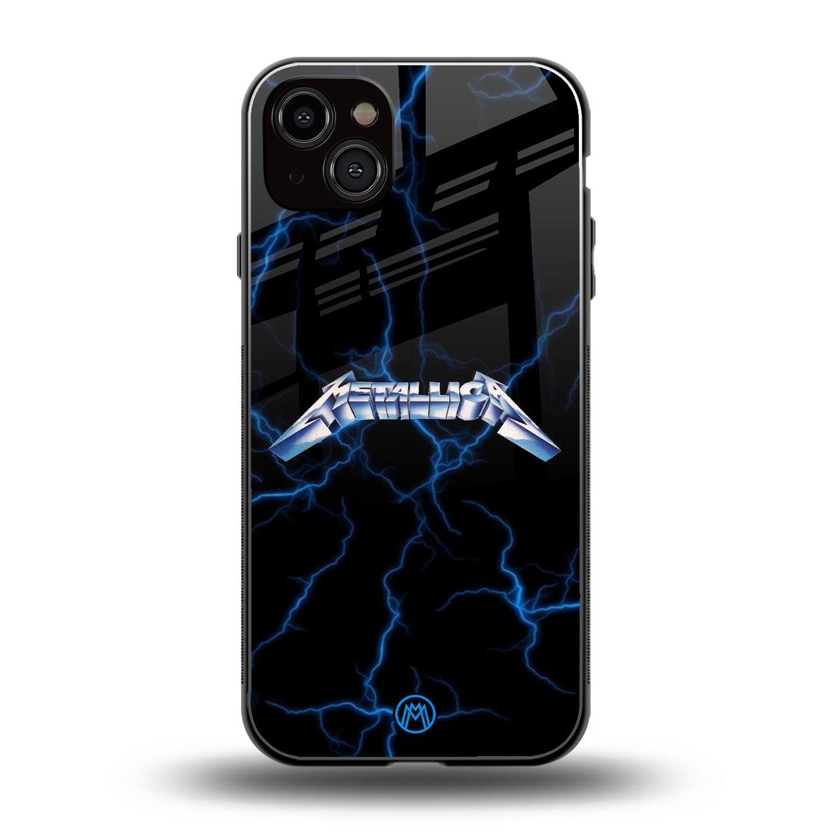 metallica back phone cover | glass case for iphone 15 plus