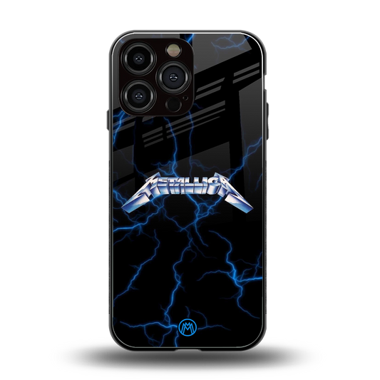metallica back phone cover | glass case for iphone 14 pro max