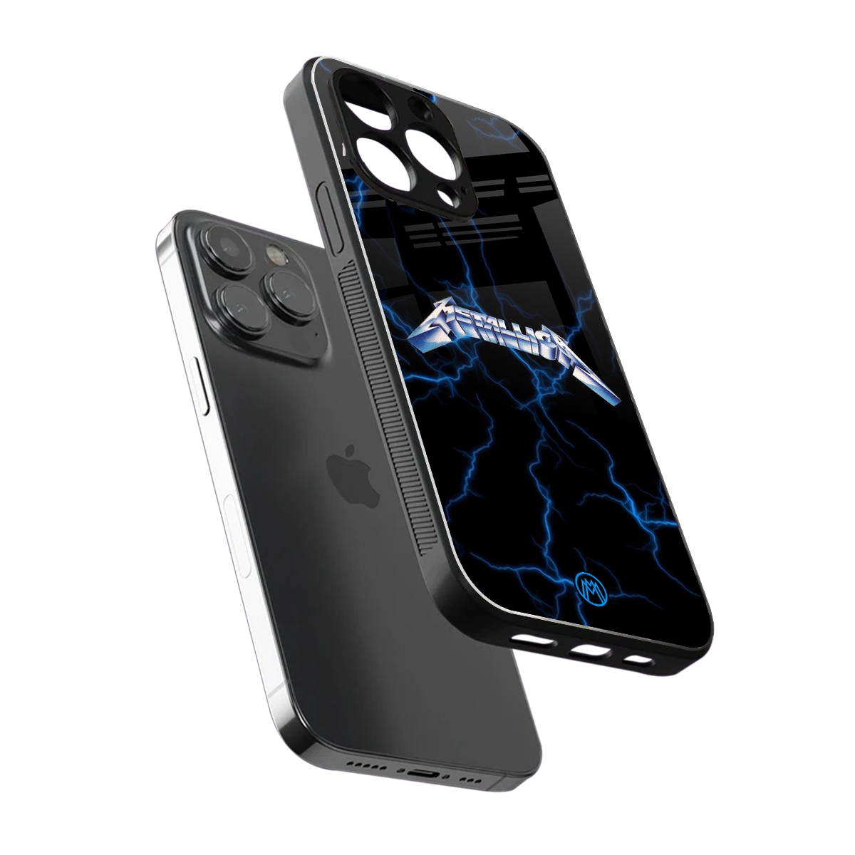 metallica back phone cover | glass case for iphone 15 pro max