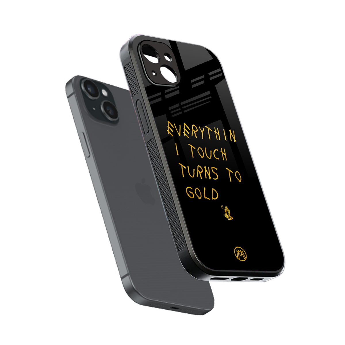 midas touch back phone cover | glass case for iphone 14 plus