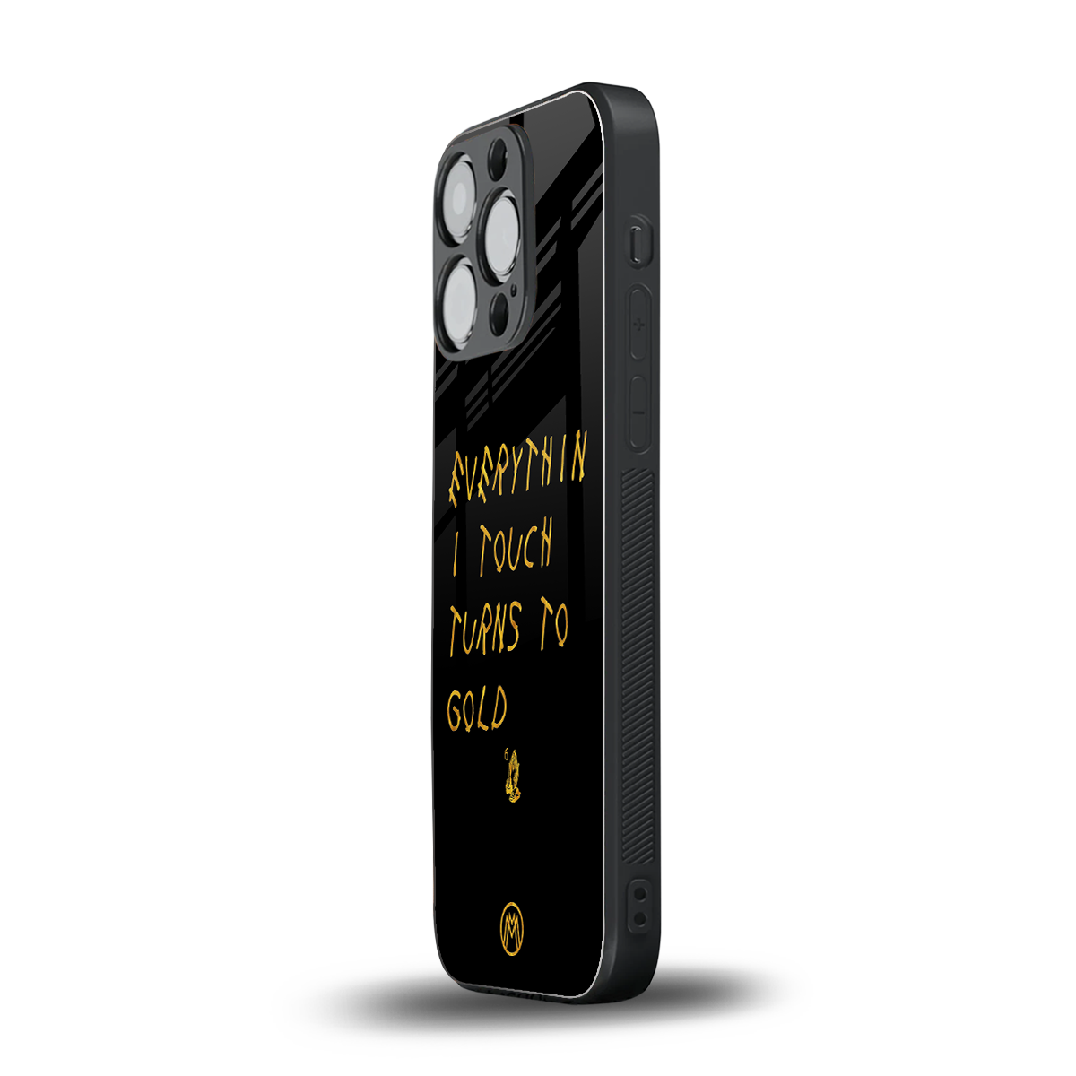midas touch back phone cover | glass case for iphone 14 pro