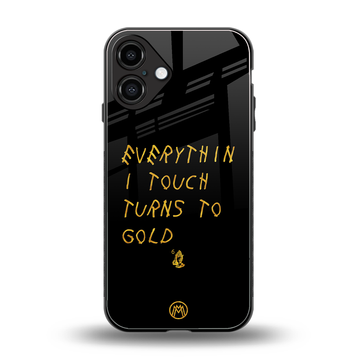 midas touch back phone cover | glass case for iphone 16 plus
