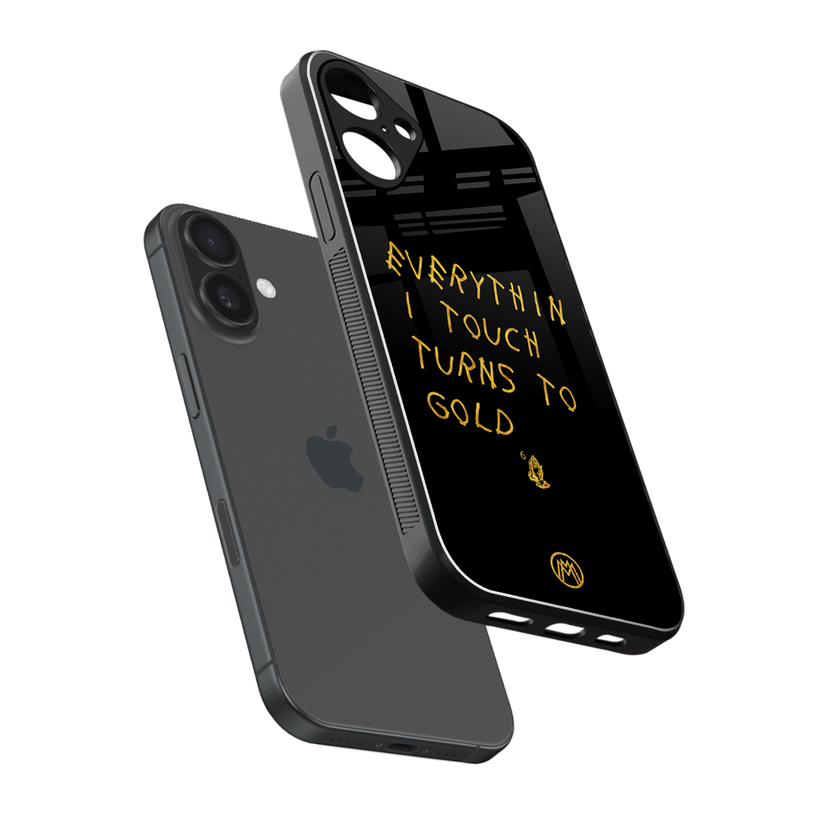 midas touch back phone cover | glass case for iphone 16 plus
