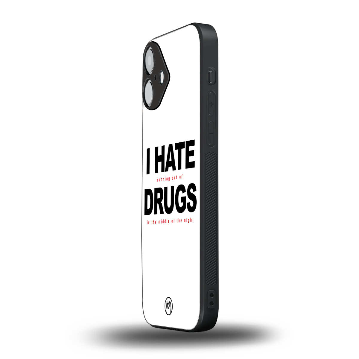 midnight panic back phone cover | glass case for iphone 16 plus