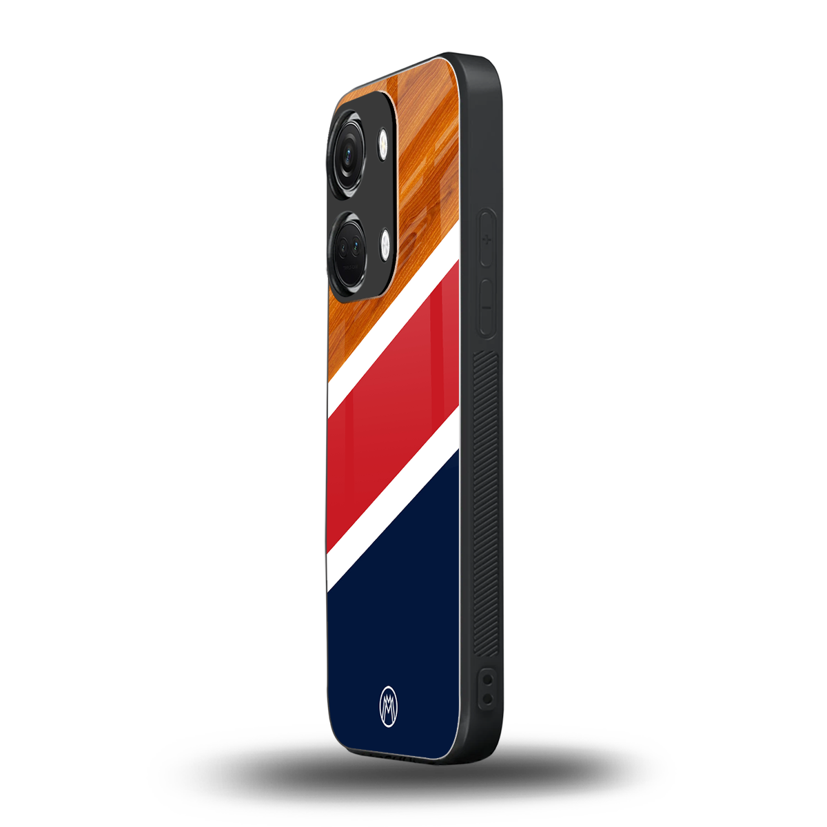 minimalistic wooden pattern back phone cover | glass case for oneplus nord 3