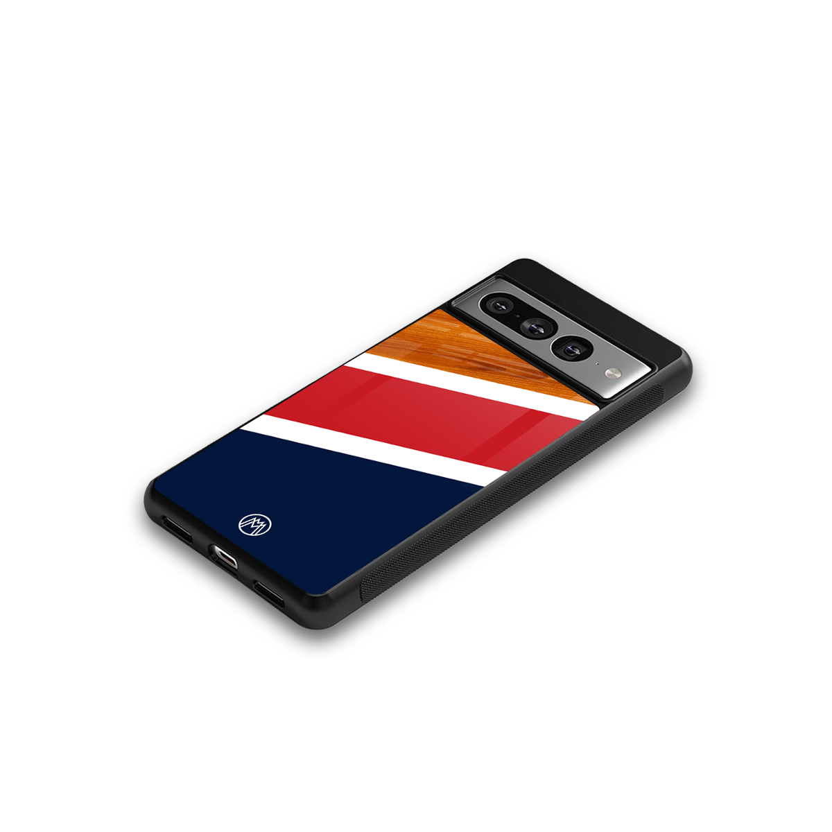 minimalistic wooden pattern back phone cover | glass case for google pixel 7 pro