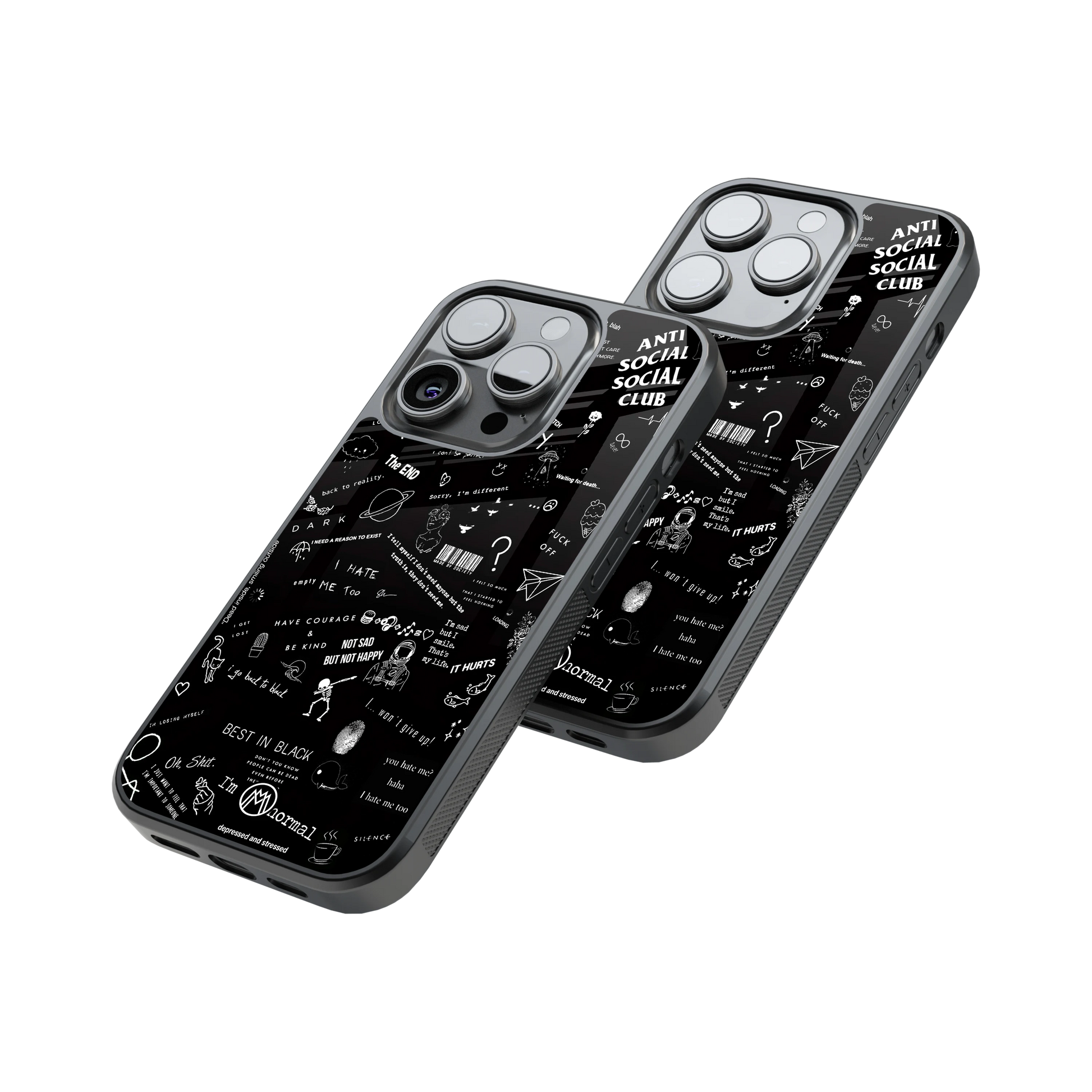 Protective Glass Back Phone Case Compatible with iPhone, Samsung, OnePlus, Pixel & More