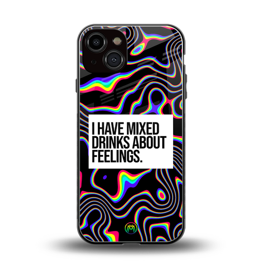 mixed emotions back phone cover | glass case for iphone 13