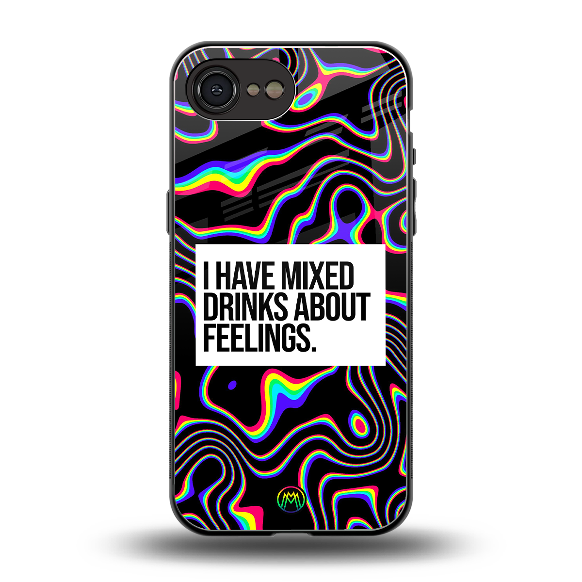 mixed emotions back phone cover | glass case for iphone 16e