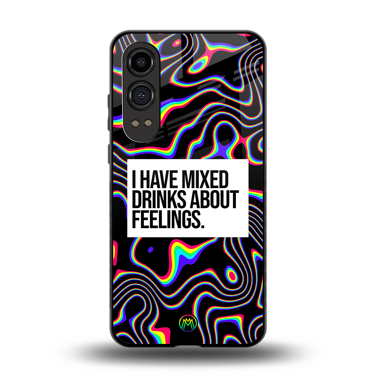 mixed emotions back phone cover | glass case for oneplus nord ce 4 lite