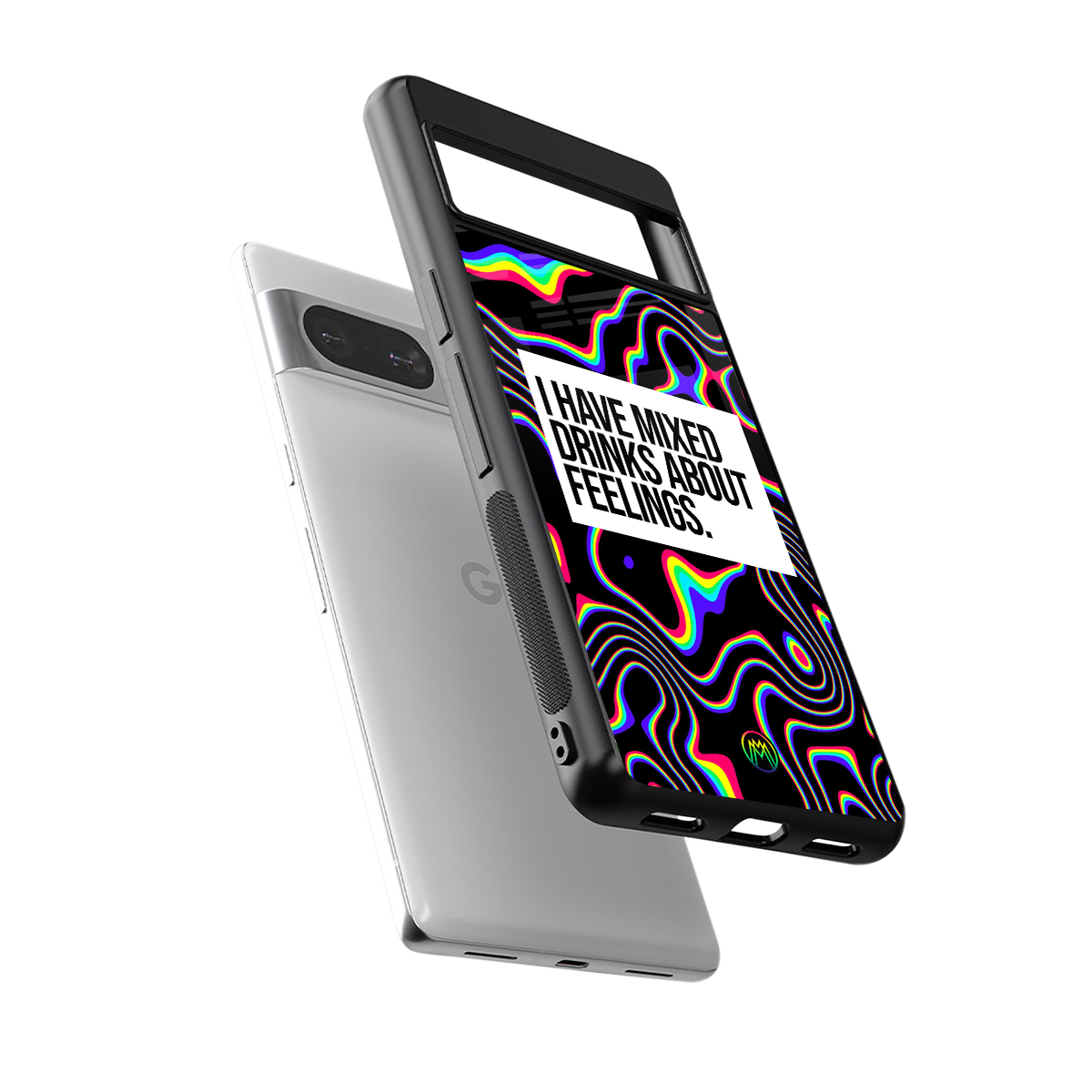 mixed emotions back phone cover | glass case for Google Pixel 8