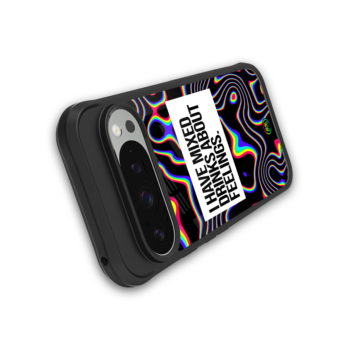 mixed emotions back phone cover | glass case for google pixel 9 pro xl