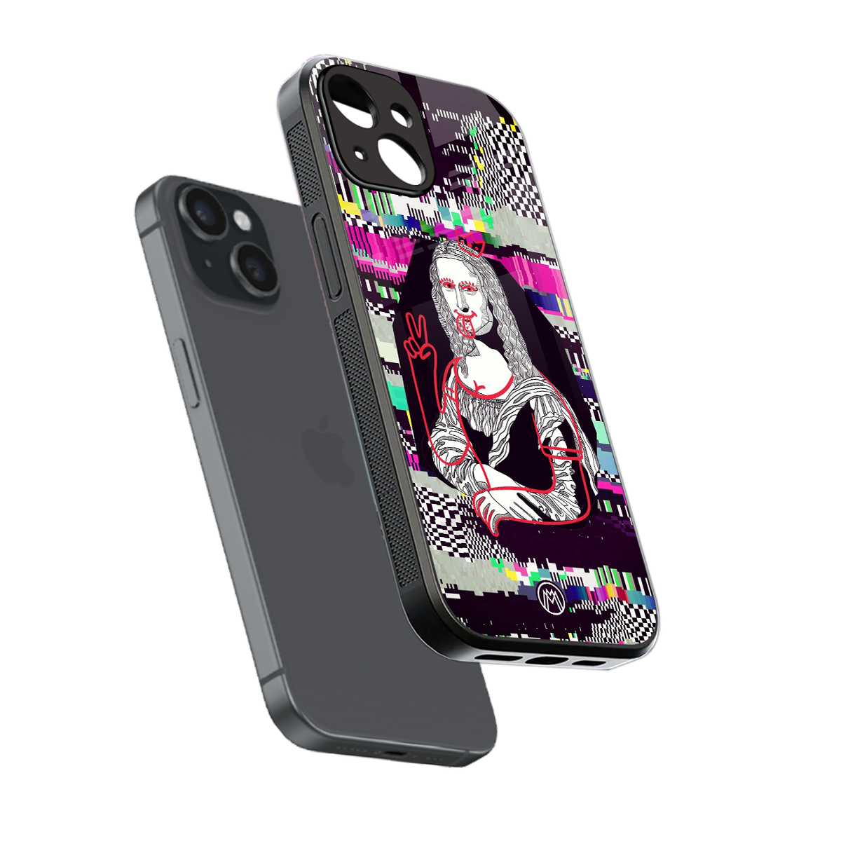 mona remix back phone cover | glass case for iphone 13 mini