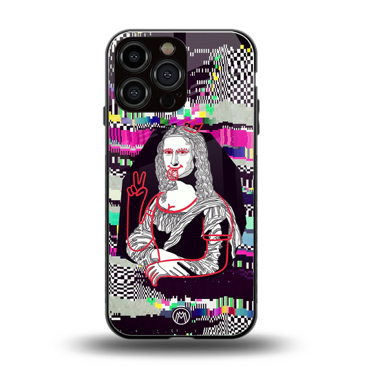 mona remix back phone cover | glass case for iphone 14 pro max