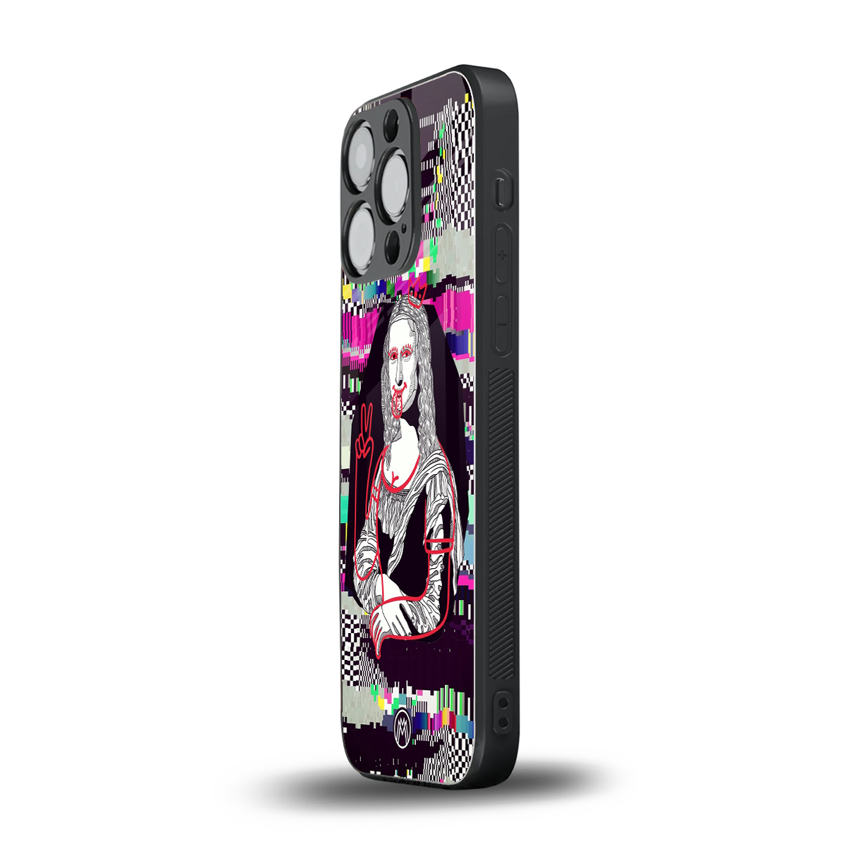 mona remix back phone cover | glass case for iphone 14 pro