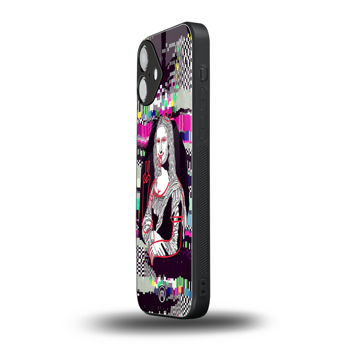 mona remix back phone cover | glass case for iphone 16 plus