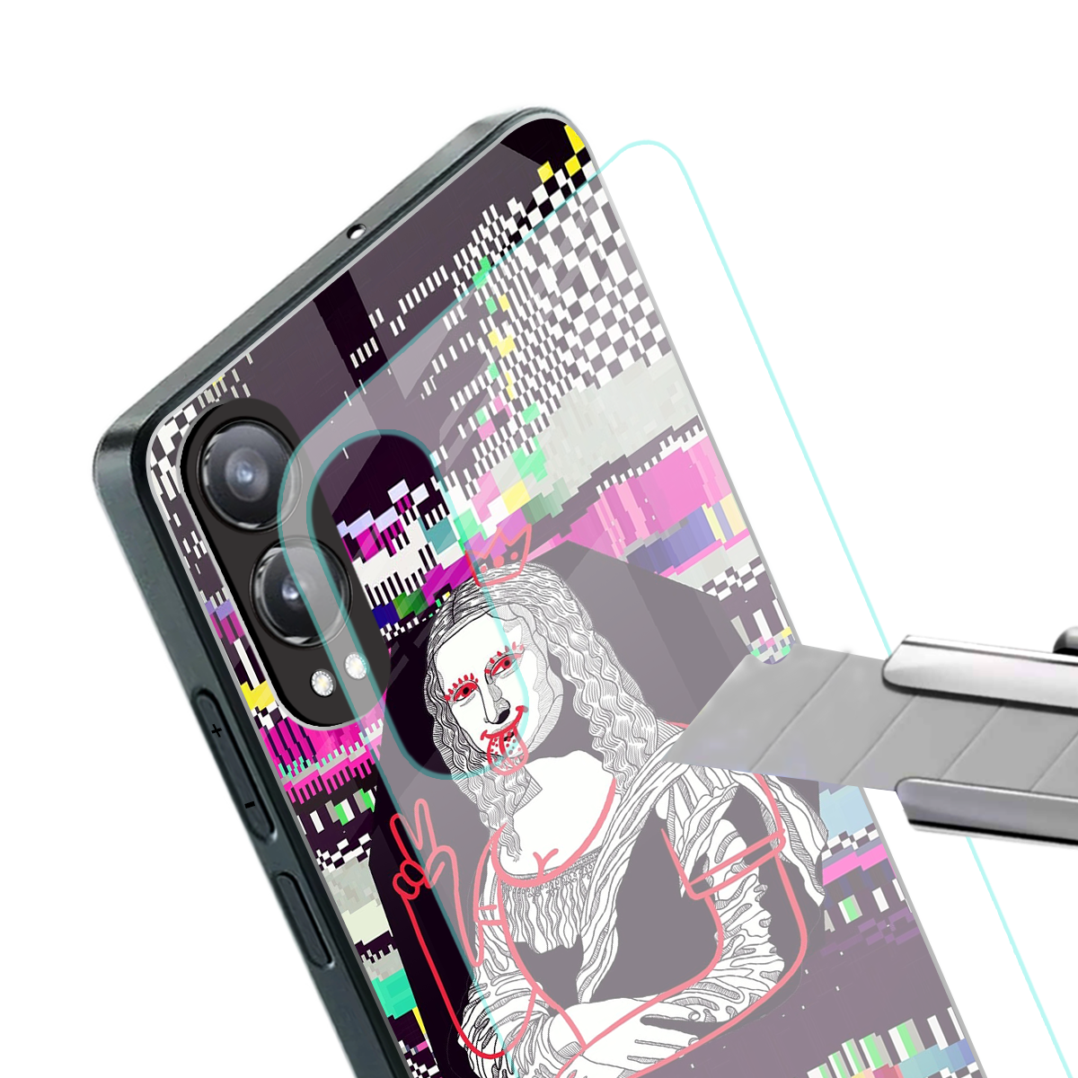 mona remix back phone cover | glass case for oneplus nord ce 4 lite