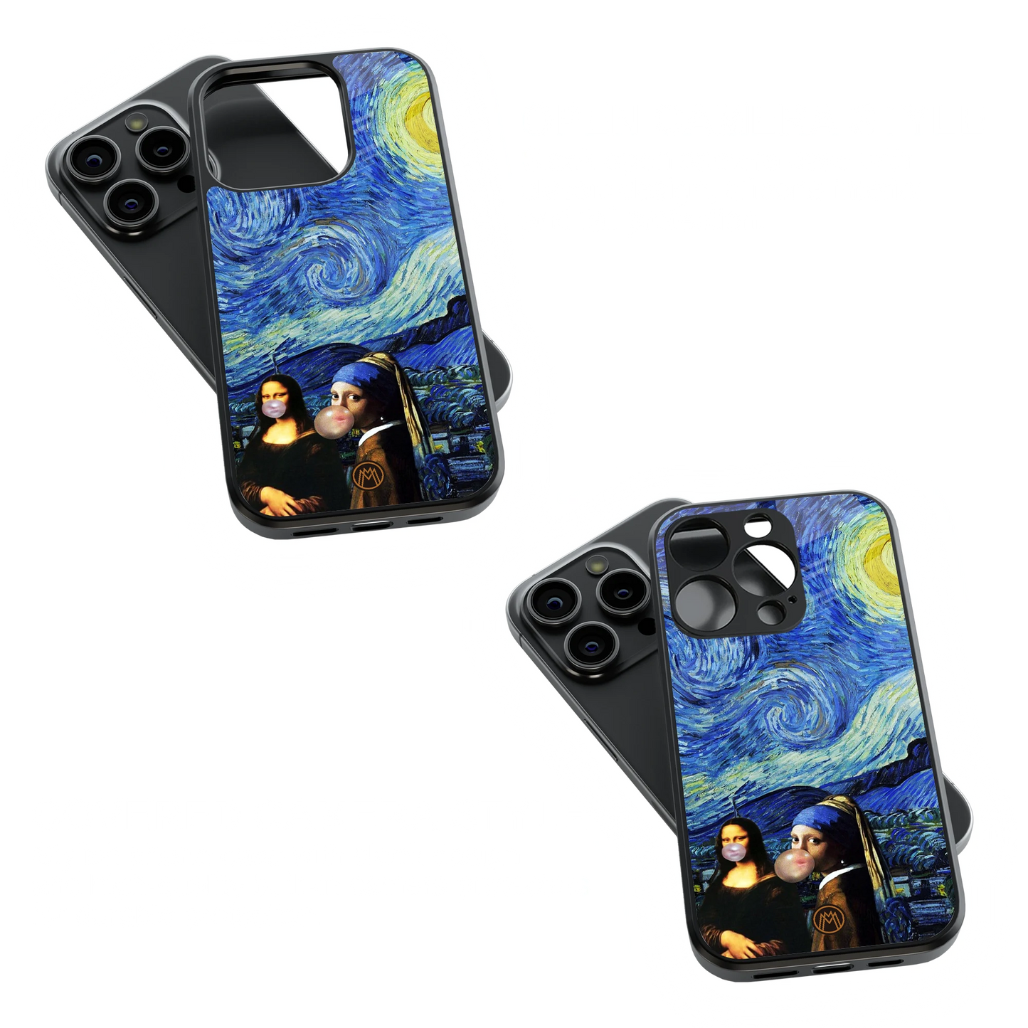 Trendy Glass Back Mobile Case for iPhone, Samsung, Redmi, OnePlus, Google Pixel, Motorola