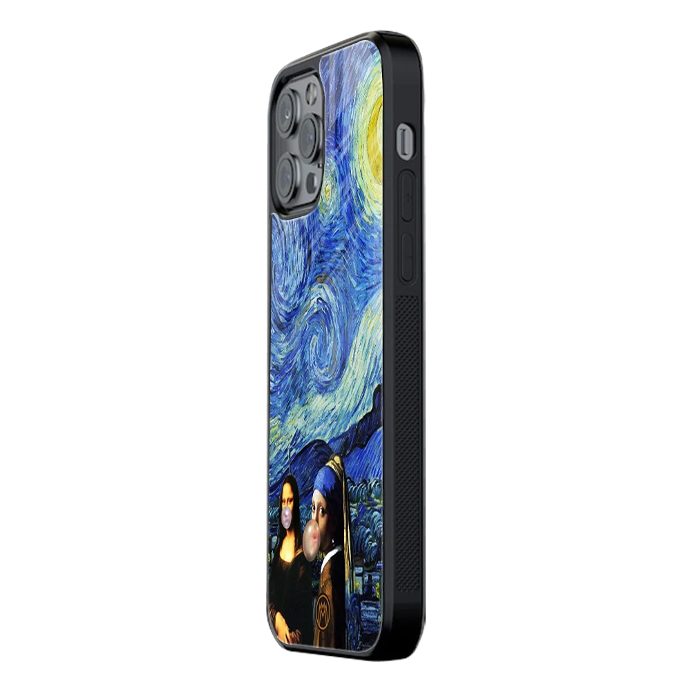 Slim Glass Back Phone Case for Multiple Brands โ iPhone, Samsung, Redmi, OnePlus, Oppo, Vivo