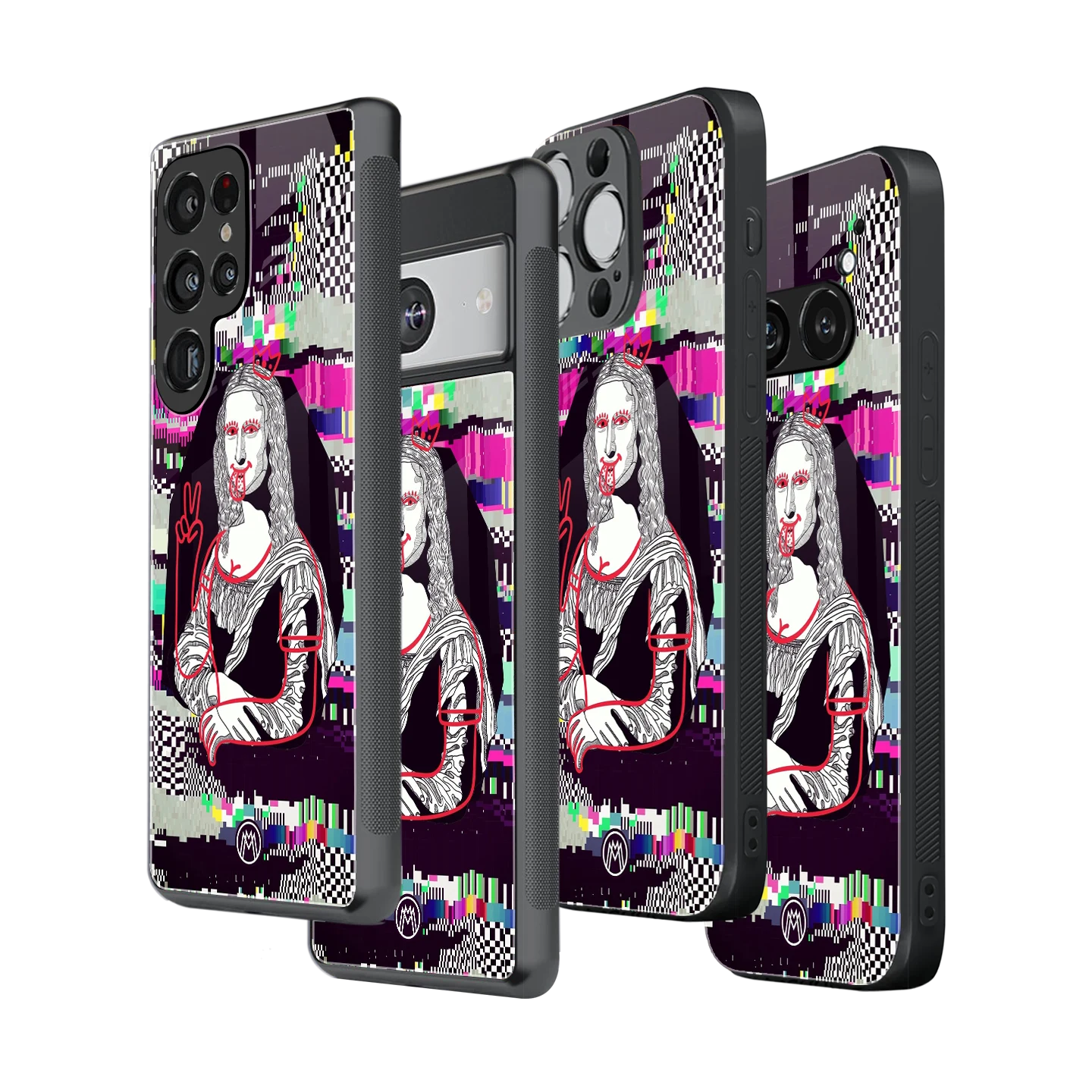 Stylish Glass Back Case for All Smartphones โ iPhone, Samsung, OnePlus, Pixel, Redmi, Oppo, Vivo, Motorola