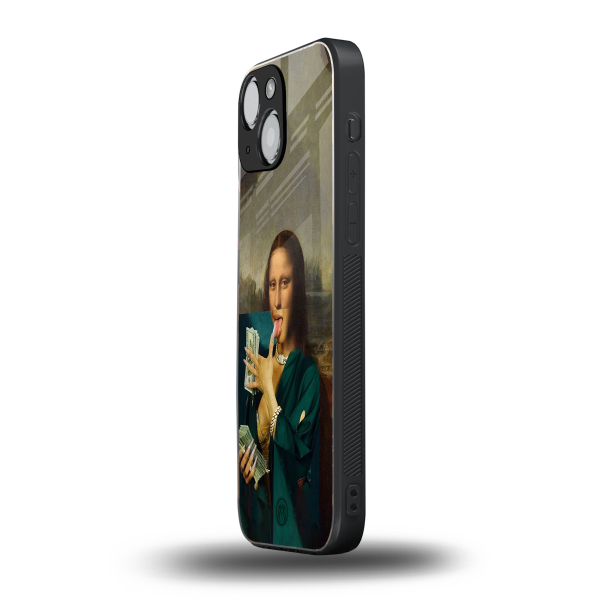 money lisa back phone cover | glass case for iphone 13 mini