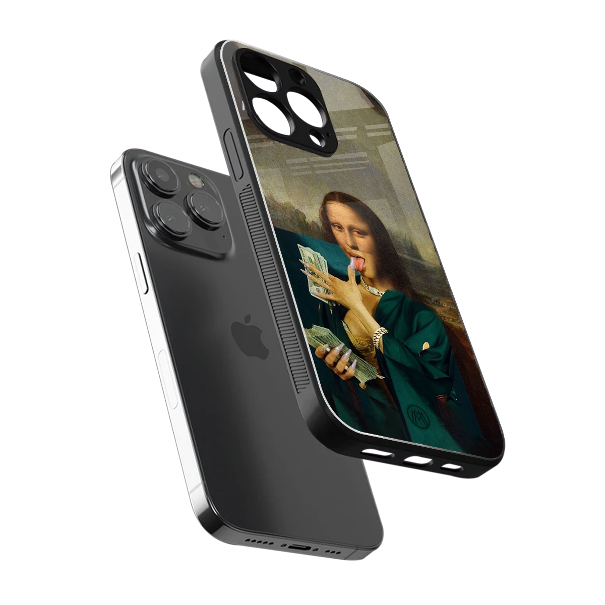 money lisa back phone cover | glass case for iphone 13 pro max