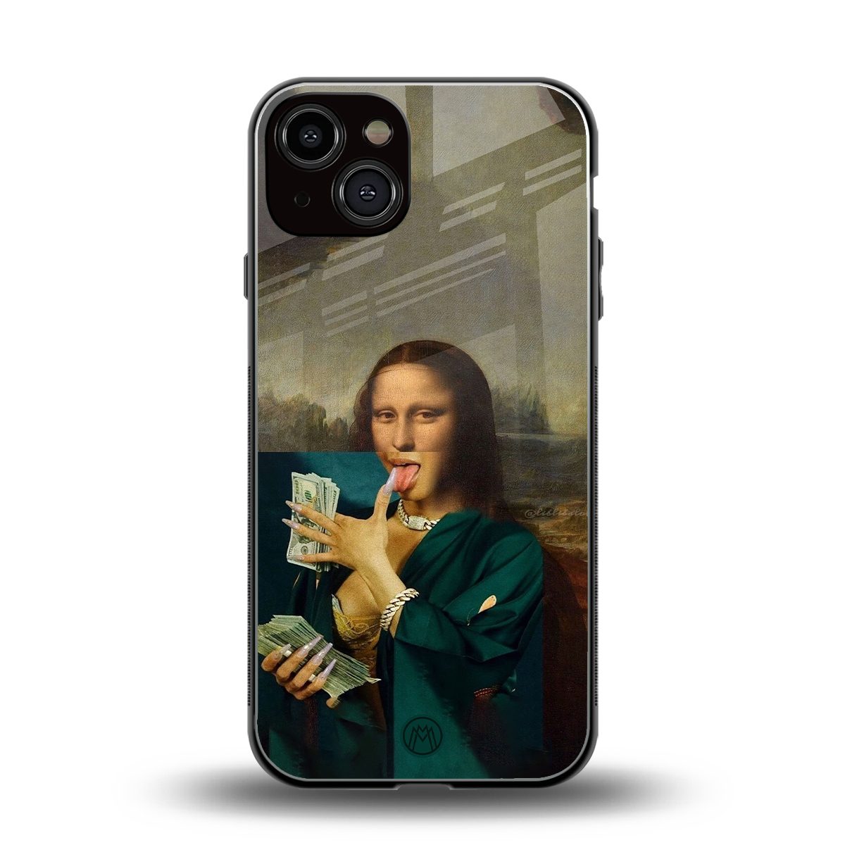 money lisa back phone cover | glass case for iphone 13