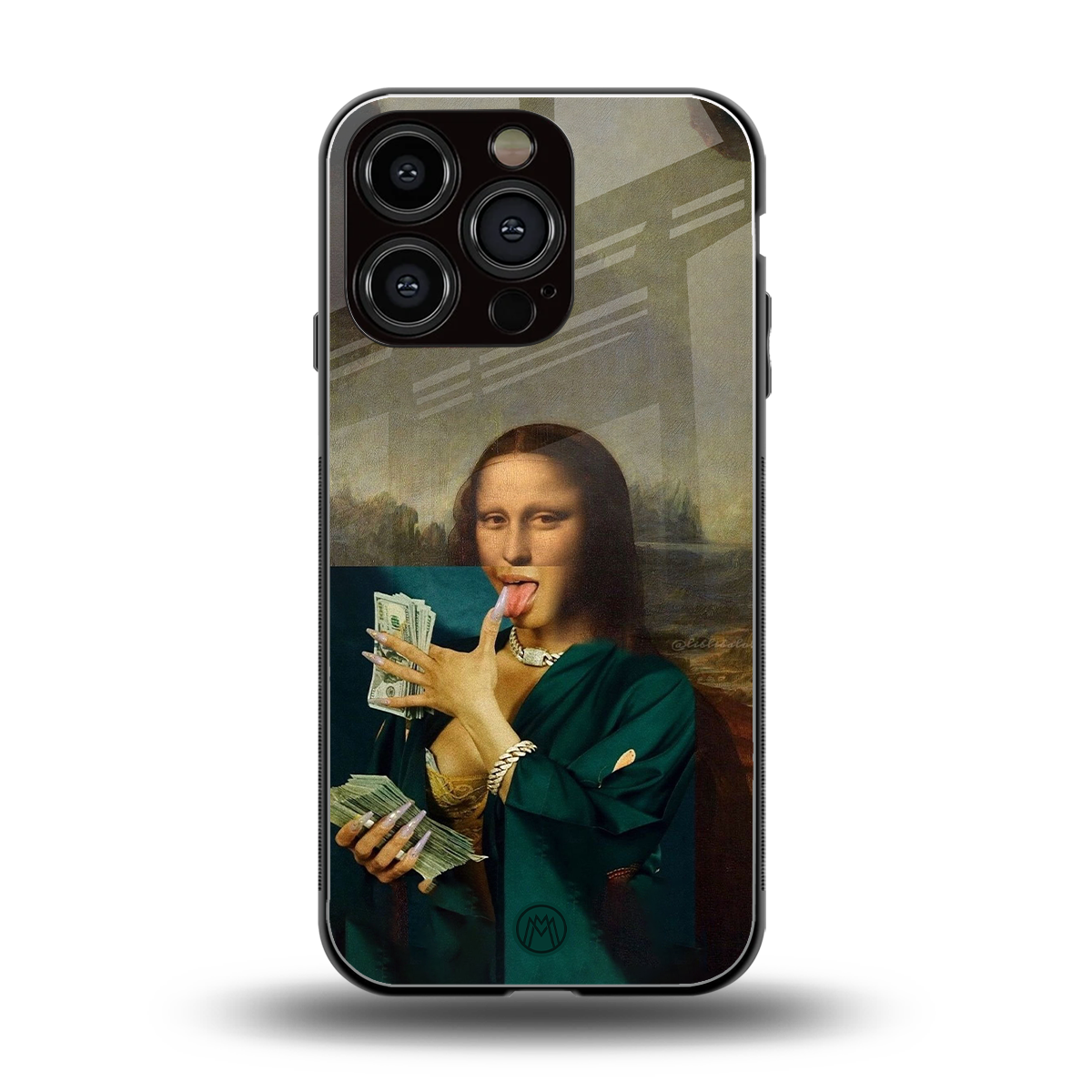 money lisa back phone cover | glass case for iphone 16 pro