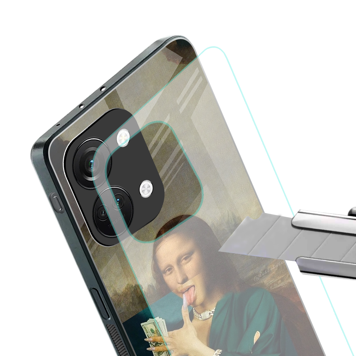 money lisa back phone cover | glass case for oneplus nord 3