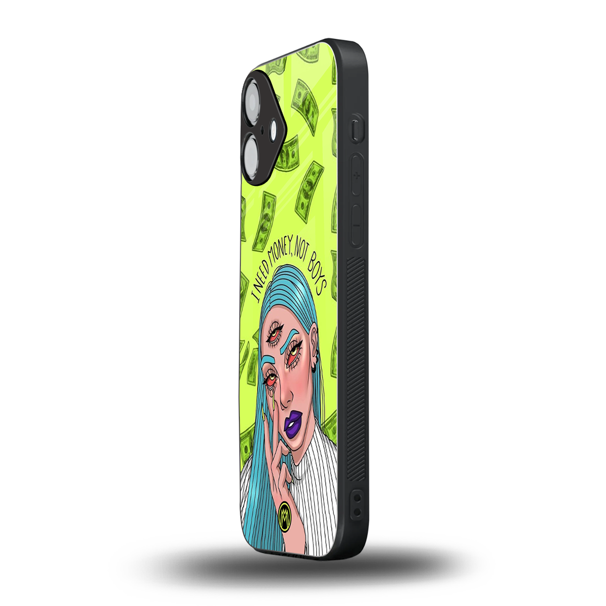 money over boys back phone cover | glass case for iphone 16 plus