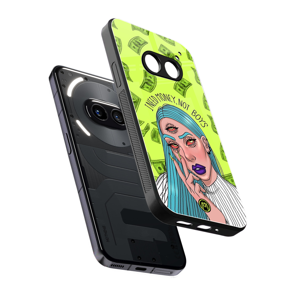 money over boys back phone cover | glass case for nothing phone 2a