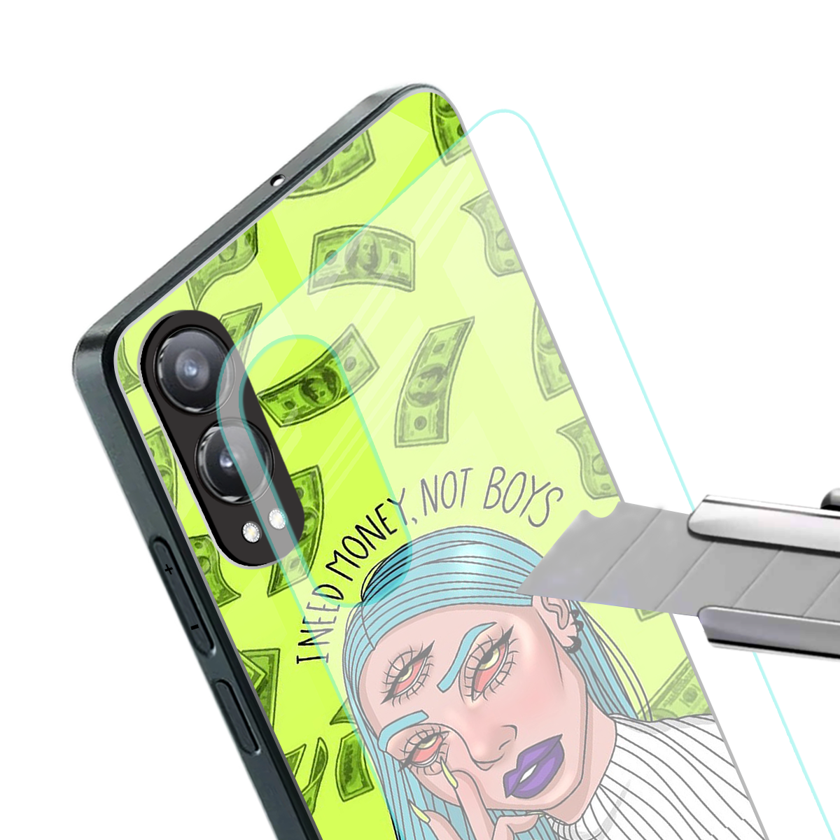 money over boys back phone cover | glass case for oneplus nord ce 4 lite
