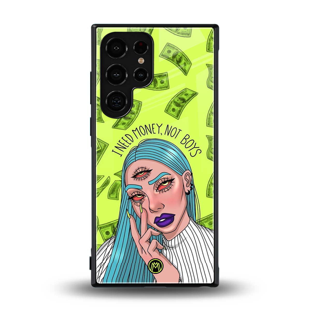 money over boys back phone cover | glass case for samsung galaxy s24 ultra