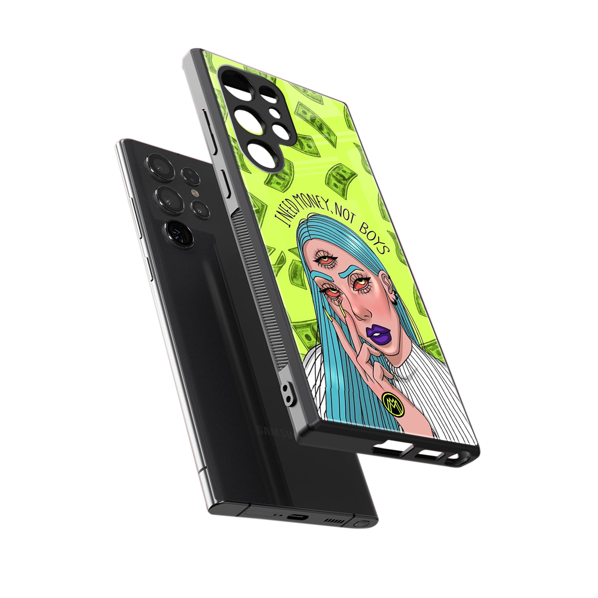 money over boys back phone cover | glass case for samsung galaxy s24 ultra