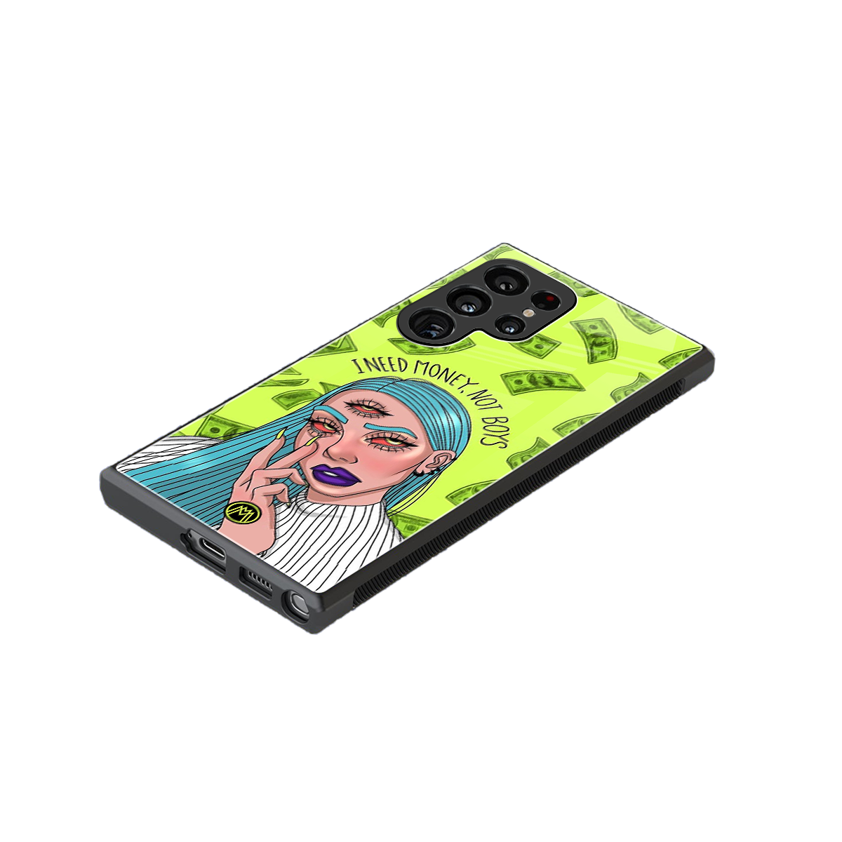 money over boys back phone cover | glass case for samsung galaxy s24 ultra
