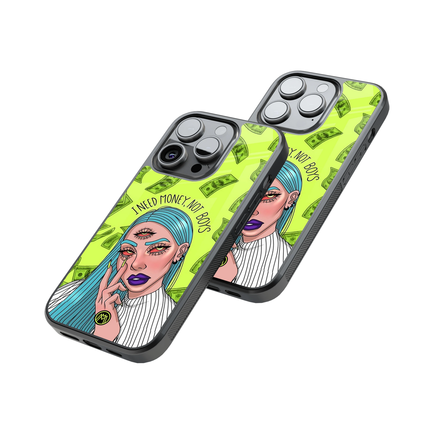 Protective Glass Back Phone Case Compatible with iPhone, Samsung, OnePlus, Pixel & More