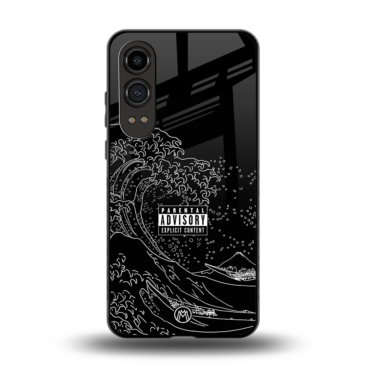 mono waves back phone cover | glass case for oneplus nord ce 4 lite