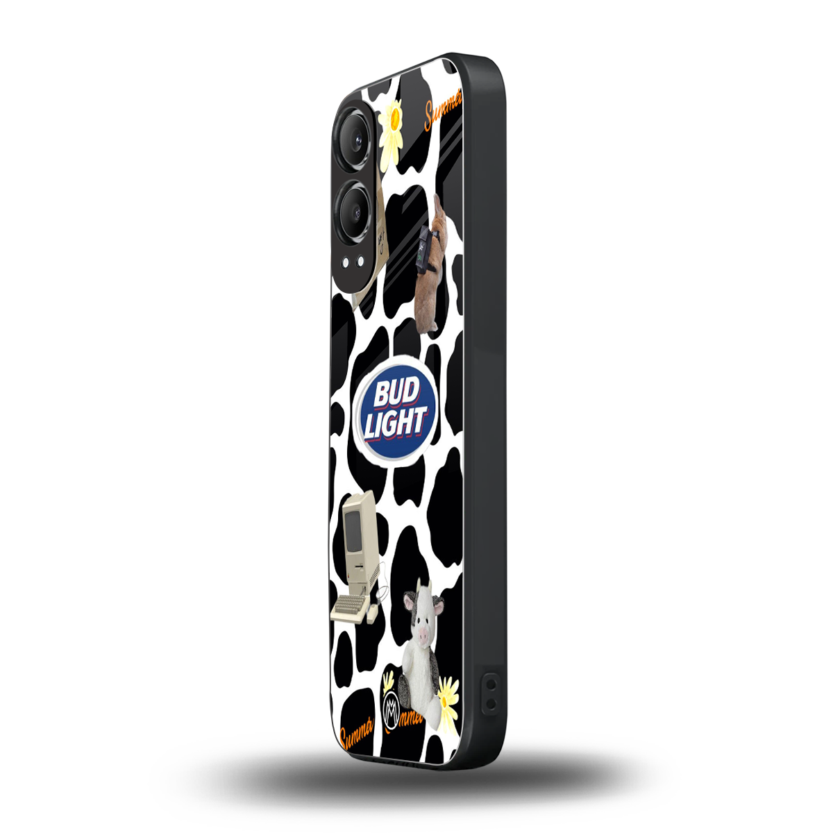 moo moo summer vibes back phone cover | glass case for oneplus nord ce 4 lite