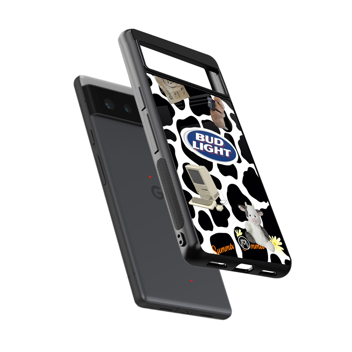moo moo summer vibes back phone cover | glass case for Google Pixel 6A