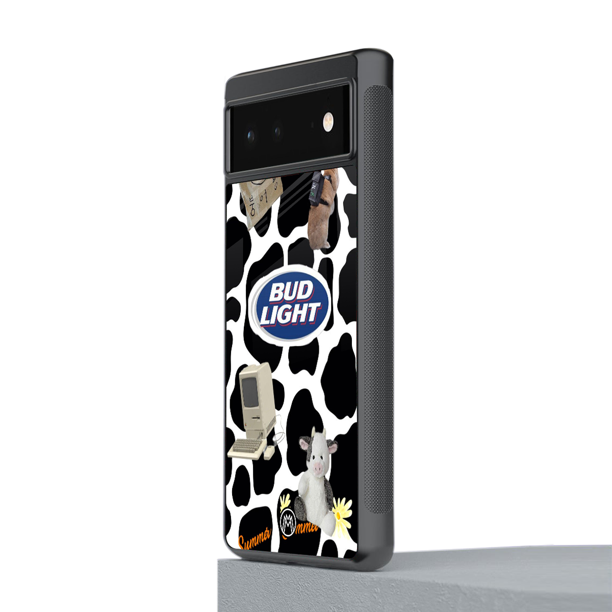 moo moo summer vibes back phone cover | glass case for Google Pixel 6A