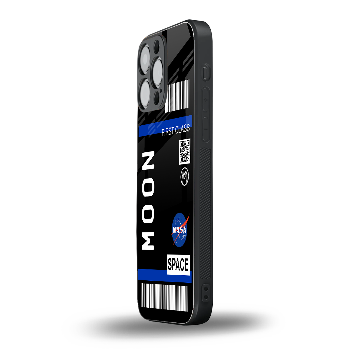 moon boarding pass back phone cover | glass case for iphone 13 pro max